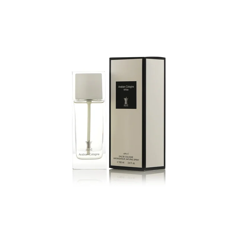 Arabian Cologne White 100 ml مرجع الزجاجة الأصلي — يُباع كمصفاة صغيرة