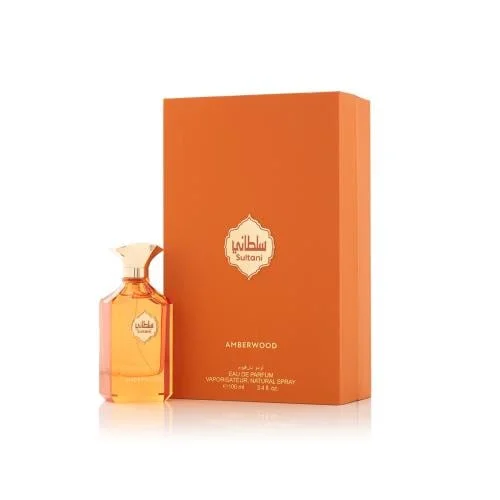 Arabian Oud Sultani Amberwood 100 مل زجاجة المصدر الأصلية - مرجع فقط، غير متضمنة