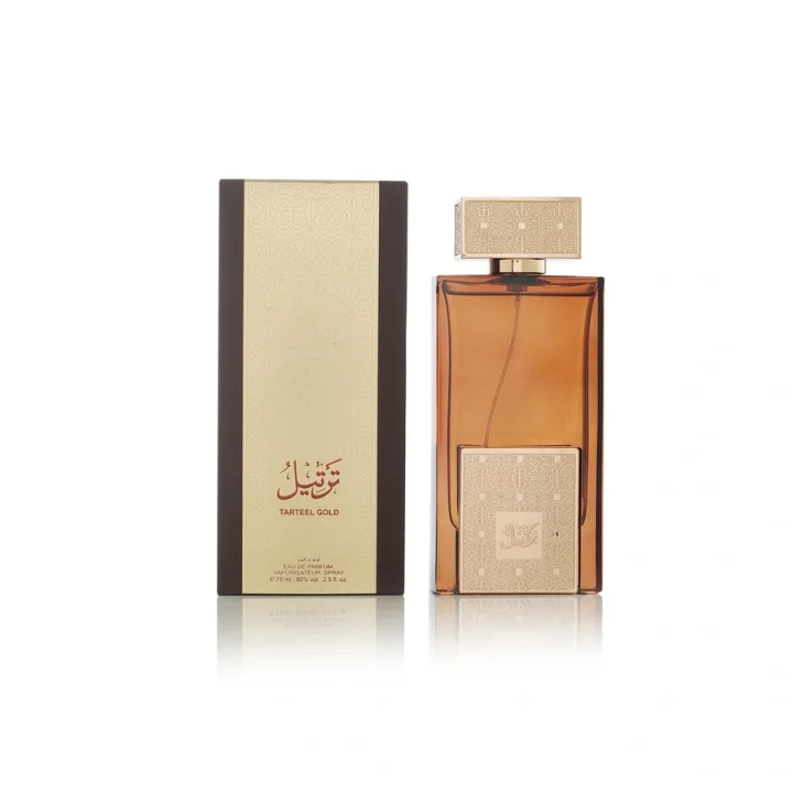 Arabian Oud Tarteel Gold 75 مل زجاجة المصدر الأصلية - مرجع فقط، غير متضمنة