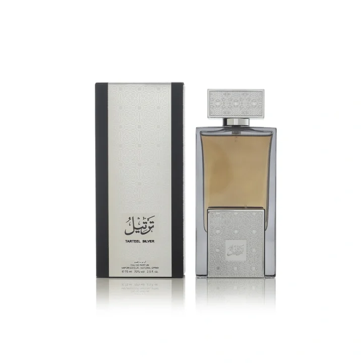 Arabian Oud Tarteel Silver 75 مل زجاجة المصدر الأصلية - مرجع فقط، غير متضمنة